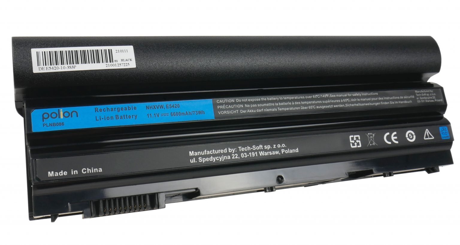 Bateria do laptopa DELL NHXVW Latitude e5220 e5420 e5530 e6420 6600mAh