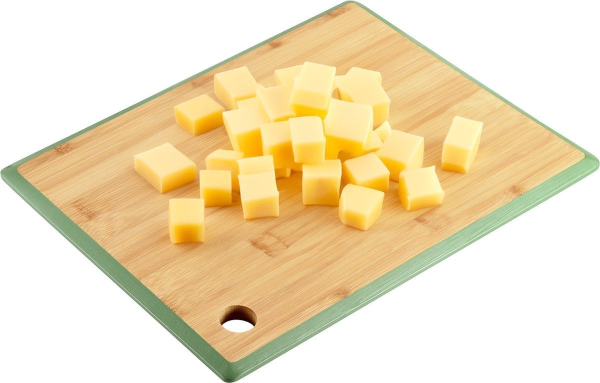 Deska do krojenia Kesper Bambusowa deska do krojenia z uchwytem, zielona