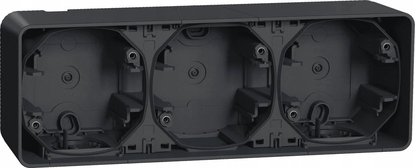 Schneider Electric Mureva Styl Podstawa naścienna 3x pozioma antracytowa MUR37713
