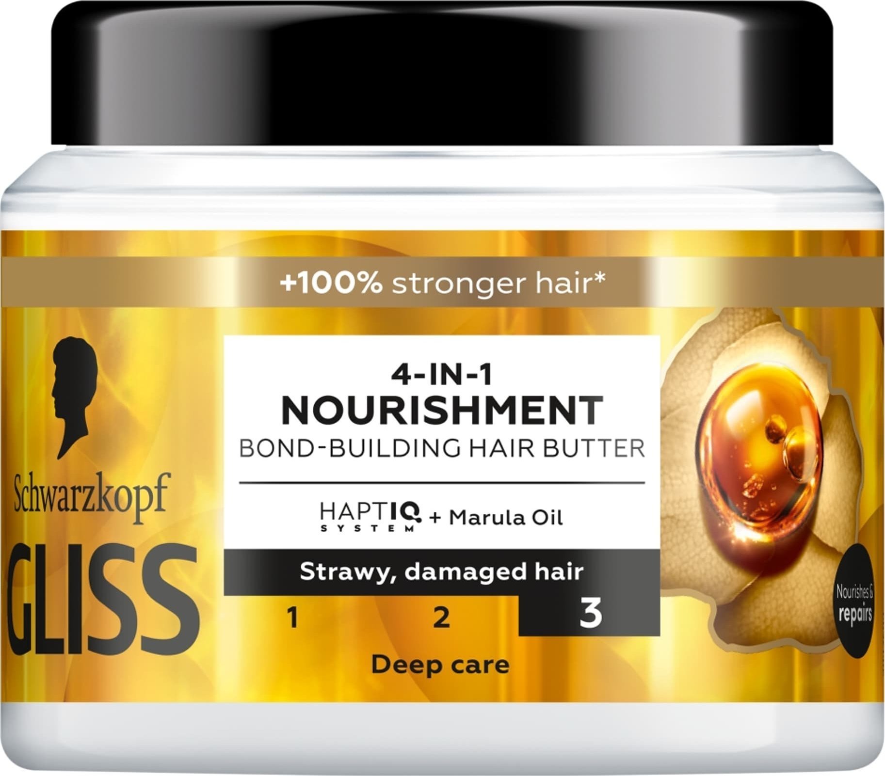 Schwarzkopf GLISS_Trt Aqua Revive wzmacniająca maska do włosów 4w1 Nourishment 400ml