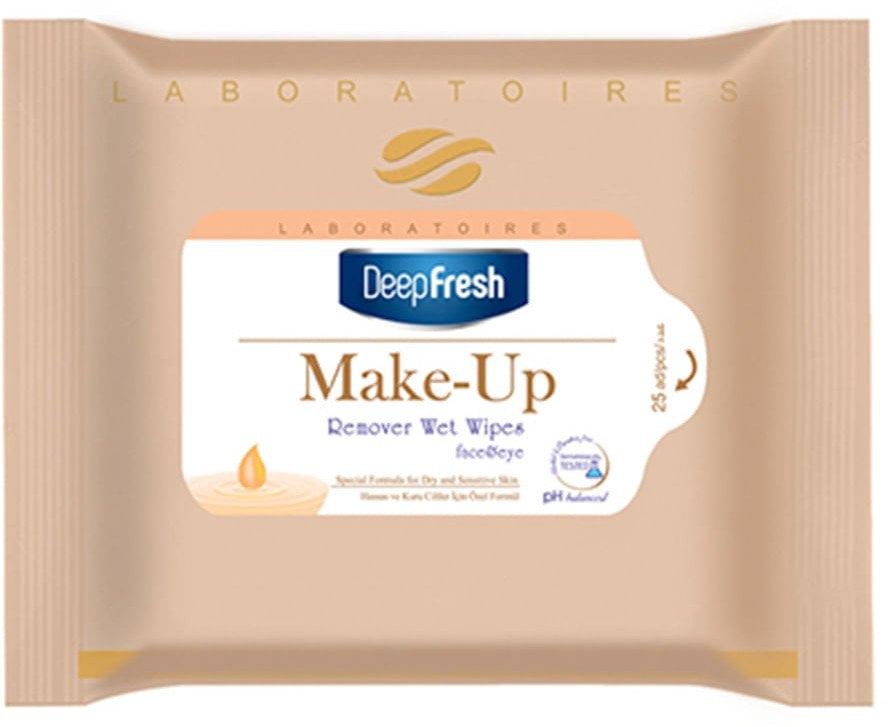 Equilibra Deep Fresh, Make-up, Makeup Remover Wipes, 25 pcs For Women