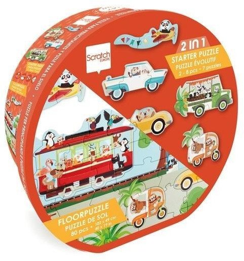 Puzzle podłogowe i pierwsze puzzle 2w1 Miasto