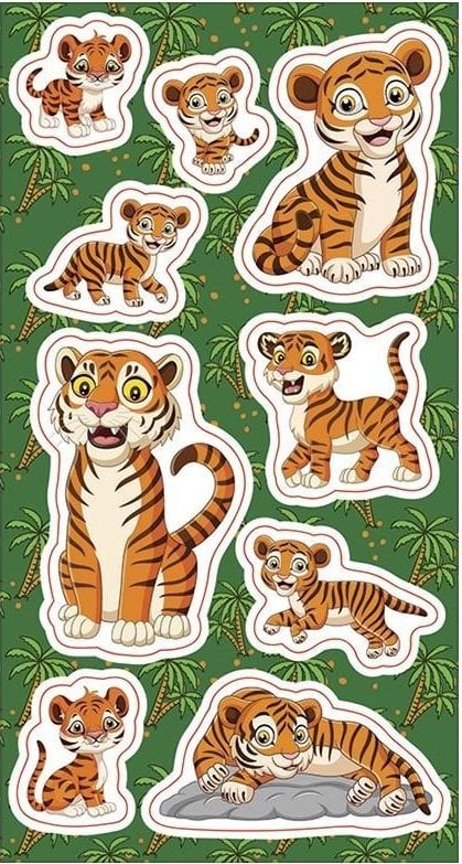 Incood Naklejki Tygrysy