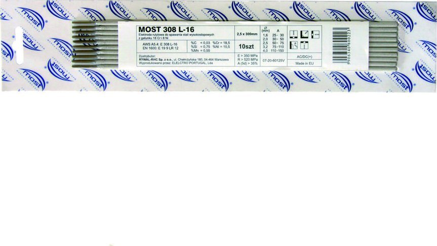 Most Elektroda spawalnicza MOST 308L-16 fi 2,5