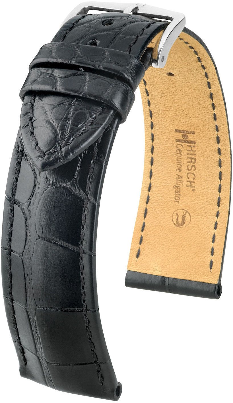 Pasek ze skóry aligatora 18 mm HIRSCH Prestige L 10220759-2-18 .