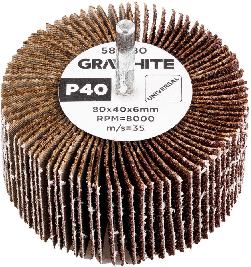 Ściernica listkowa trzpieniowa 80 x 40 x 6 mm, P40