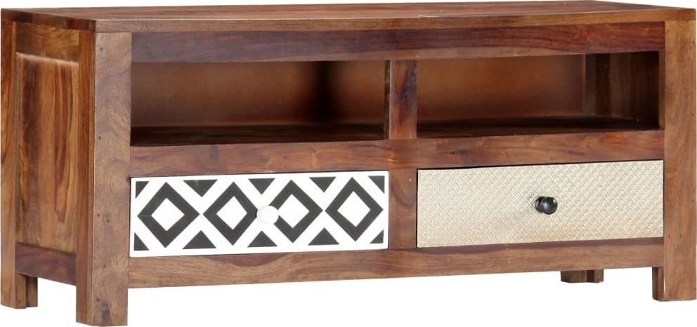 vidaXL Szafka pod TV, 90 x 30 x 40 cm, lite drewno sheesham