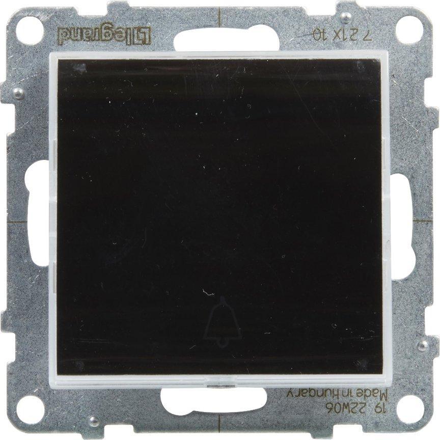 Legrand SUNO - Przycisk pojedynczy z podświetleniem - 6 A - 250 V~ - zaciski automatyczne, Czarny - Legrand 721410 himp