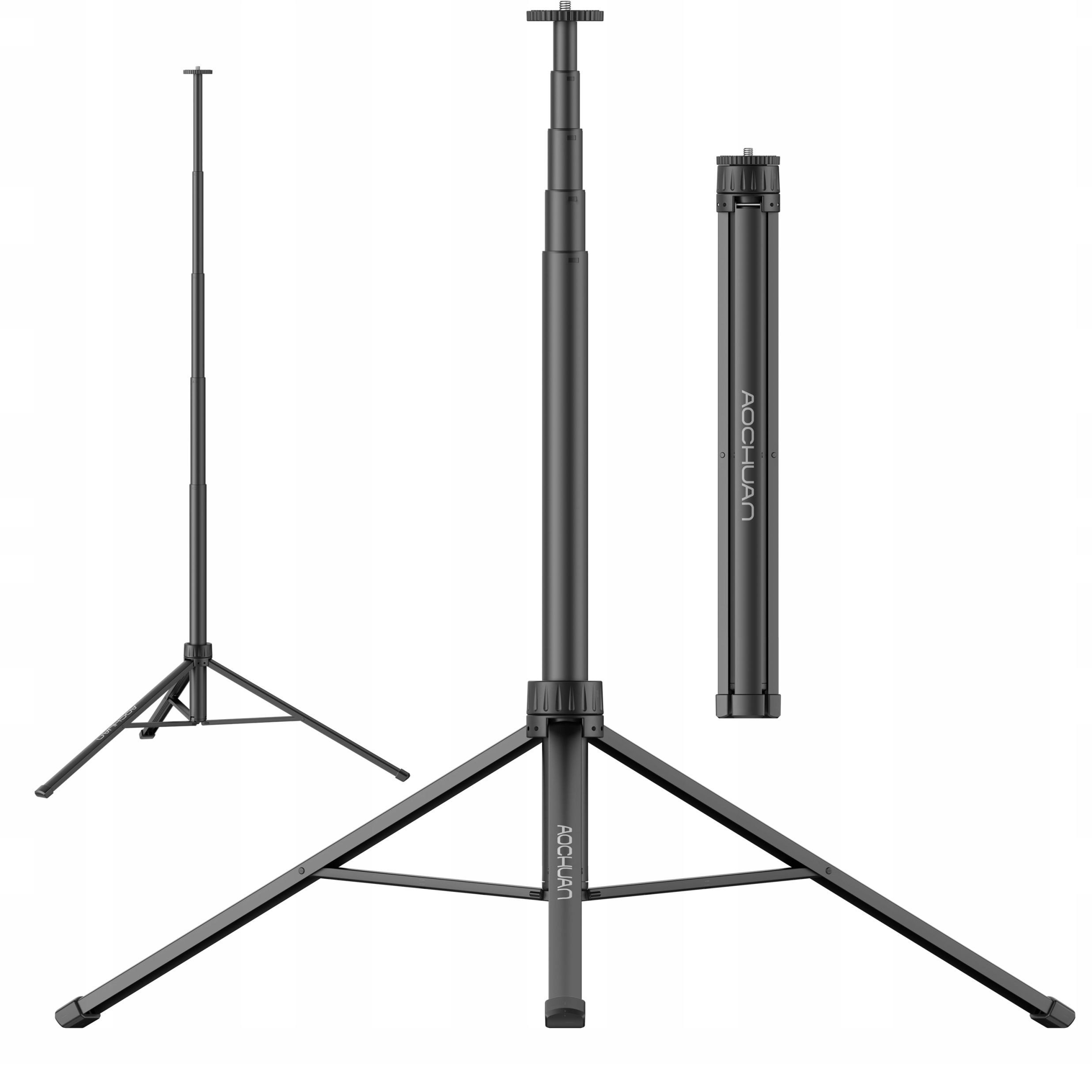 Statyw Foto Video Studyjny VLOG 155 cm 1/4'' do Aparatu Kamery Lamp / Aochuan / AT-01