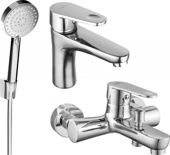 Bateria wannowa Mexen Mexen Kama R75 zestaw wannowy, chrom - 72503R75-00