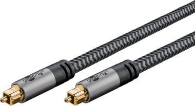 Kabel Goobay Kabel TOSLINK, 3 m, Sharkskin Grey - Długość kabla 3 m