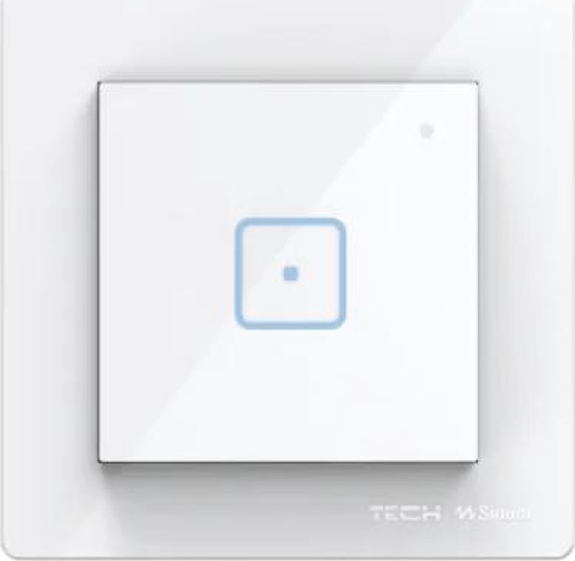 TECH Sterowniki Przewodowy włącznik jednopolowy biały WS-01M Tech Sterowniki
