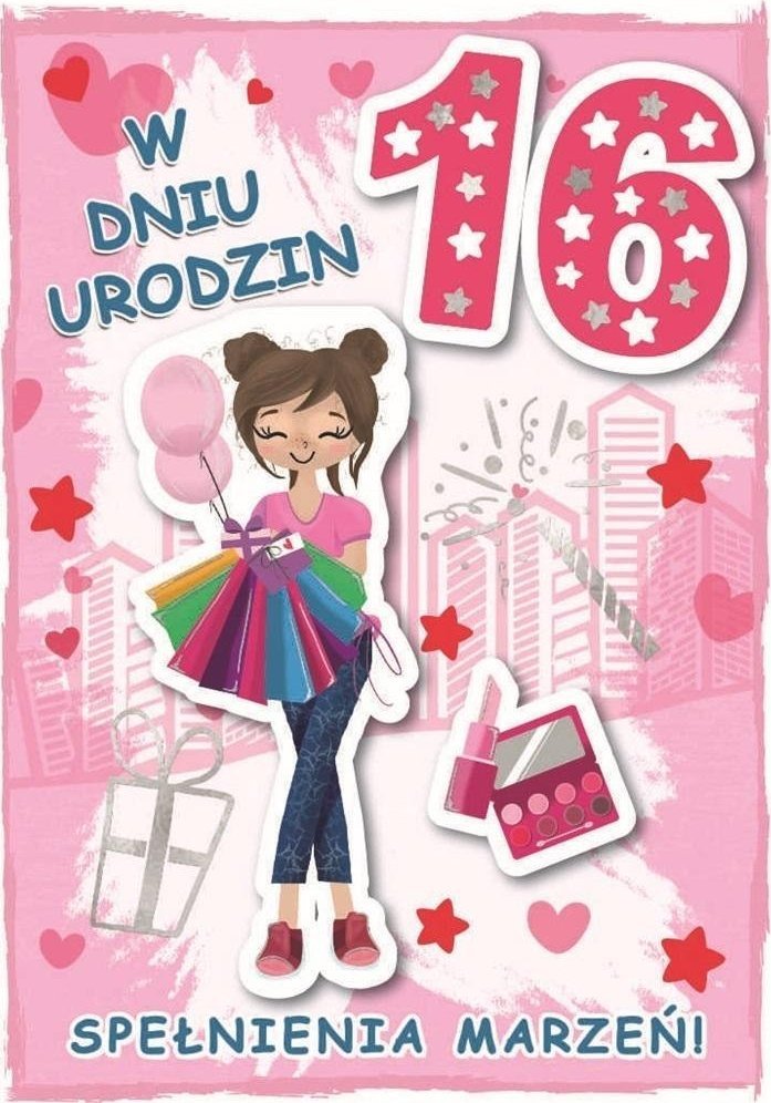 Karnet urodziny 16