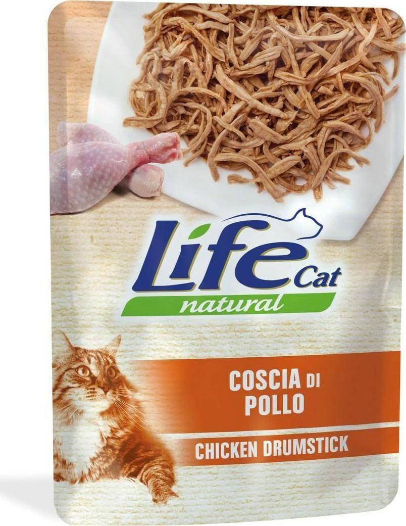 Life Pet Care LIFE CAT sasz.70g CHICKEN DRUMSTICK + CARRORTS /30