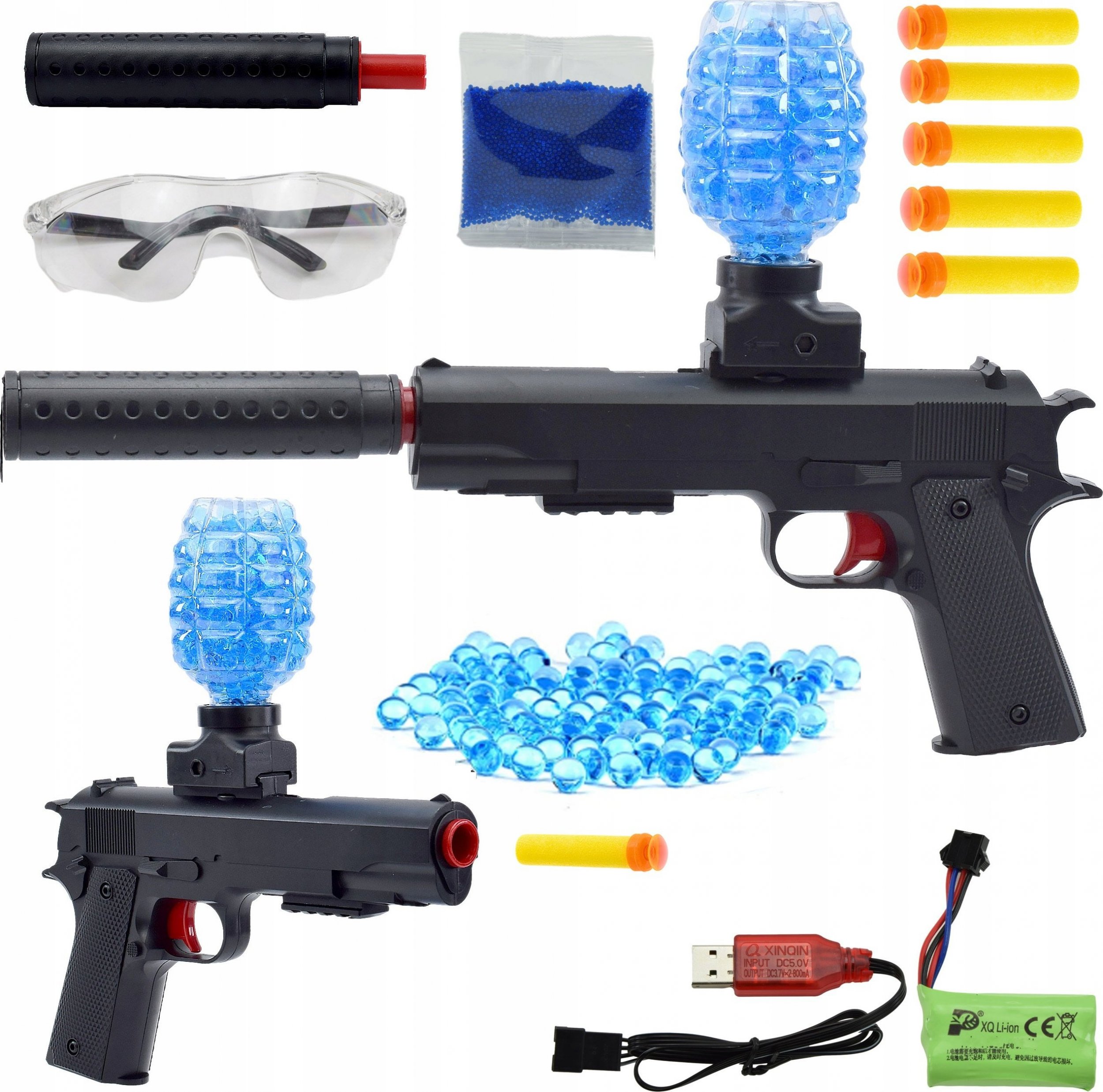 Skleplolki PISTOLET AUTOMAT NA KULKI ŻELOWE KARABIN STRZAŁKI