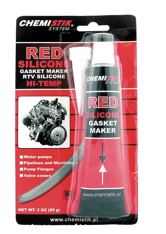 Chemistik Uszczelniacz sylikonowy 85g czerwony - 42040