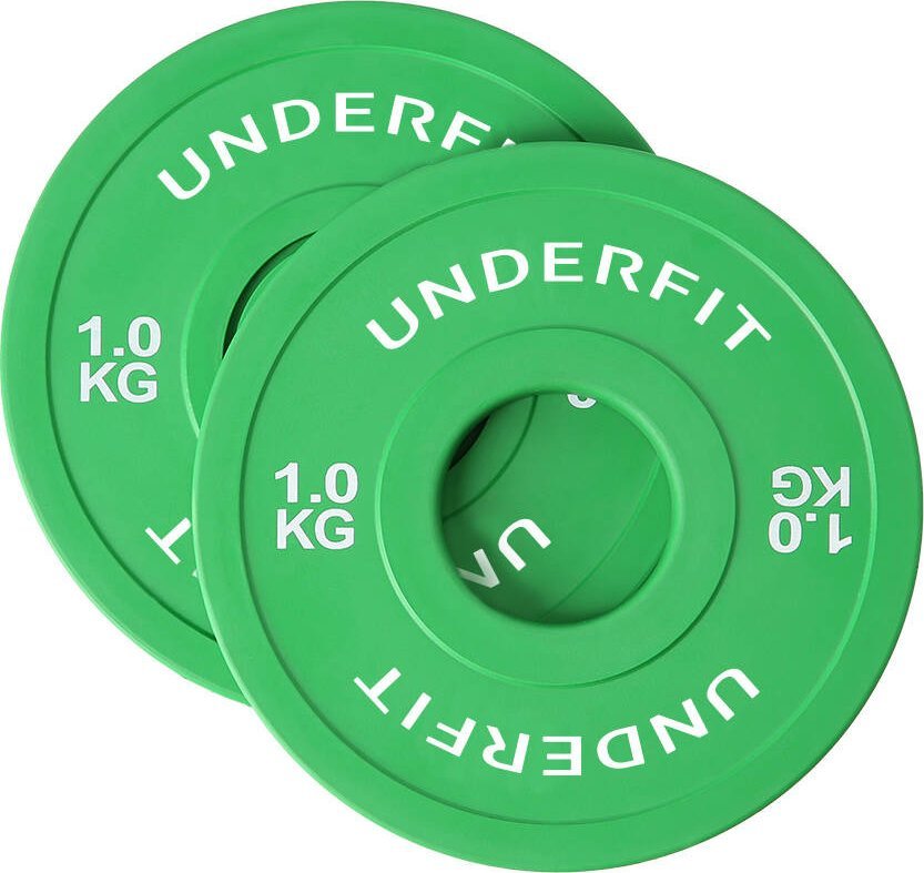 UnderFit Obciążenie olimpijskie bumper Color Mini UNDERFIT 2 x 1 kg