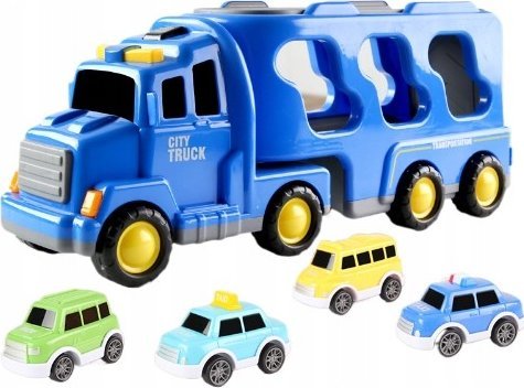 Pan i Pani Gadżet Zabawka Duży Samochód Laweta Policja Pojazdy Zestaw Prezent Dla Dzieci