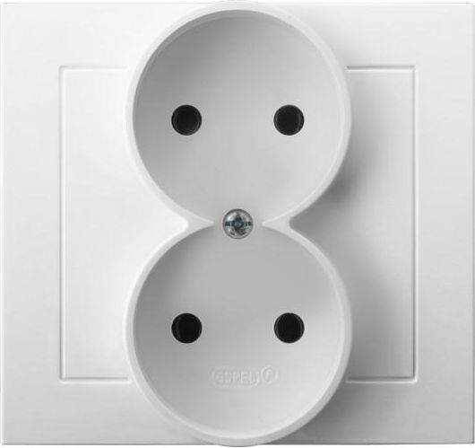 Ospel Gniazdo Kier podwójne białe (GP-2W/00)