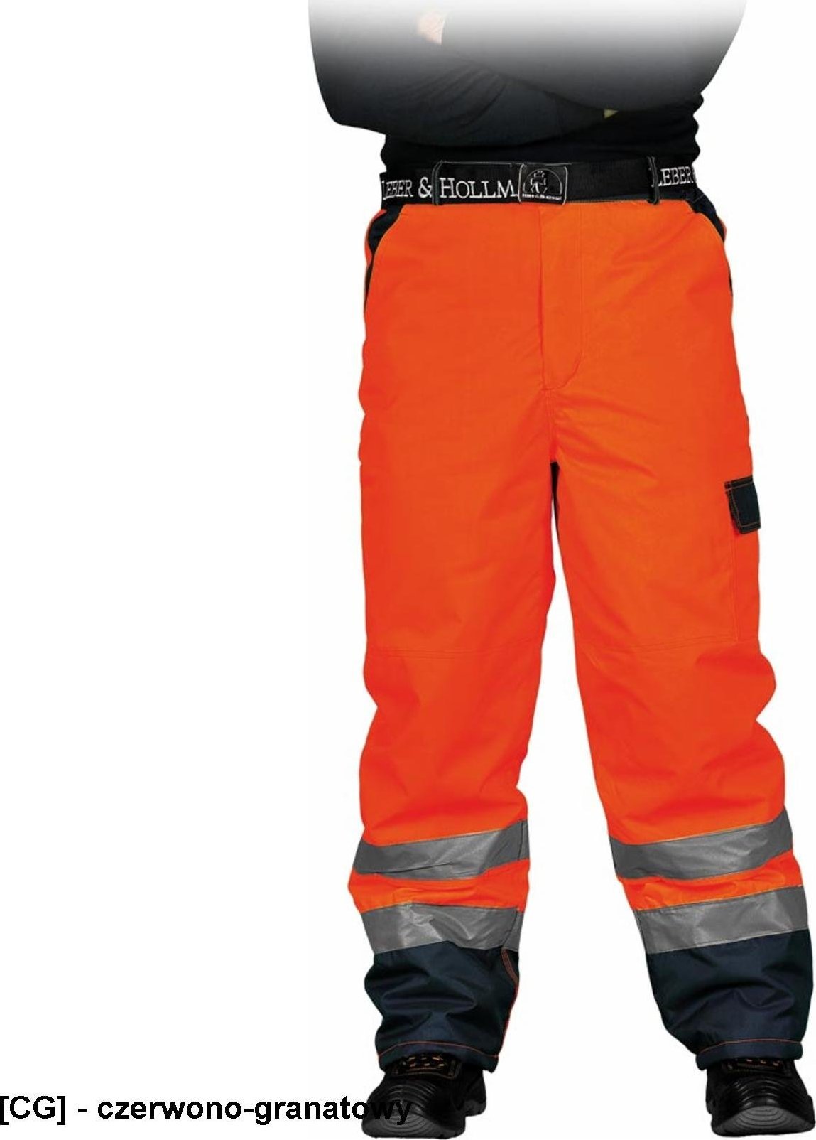 R.E.I.S. LH-VIBETRO - spodnie ostrzegawcze do pasa 2XL