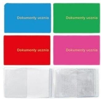 Okładka na dokumenty ucznia mała PVC mix