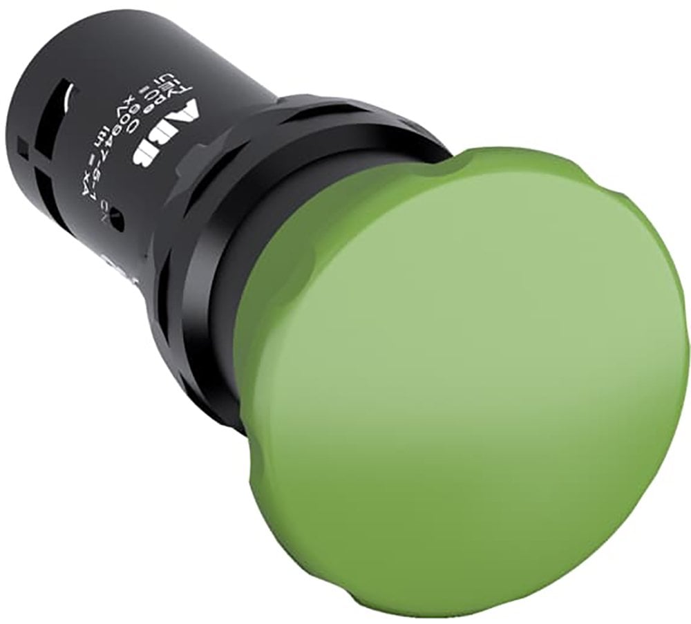 Przycisk sterowniczy grzybkowy 1Z+1R - 1Z -1R - 300V zielony CPM3-10G-11 1SFA619126R1072