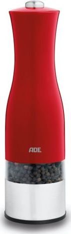 Młynek do przypraw ADE Elektryczny młynek do pieprzu ADE, śred. 6 x 20,5 cm, czerwony