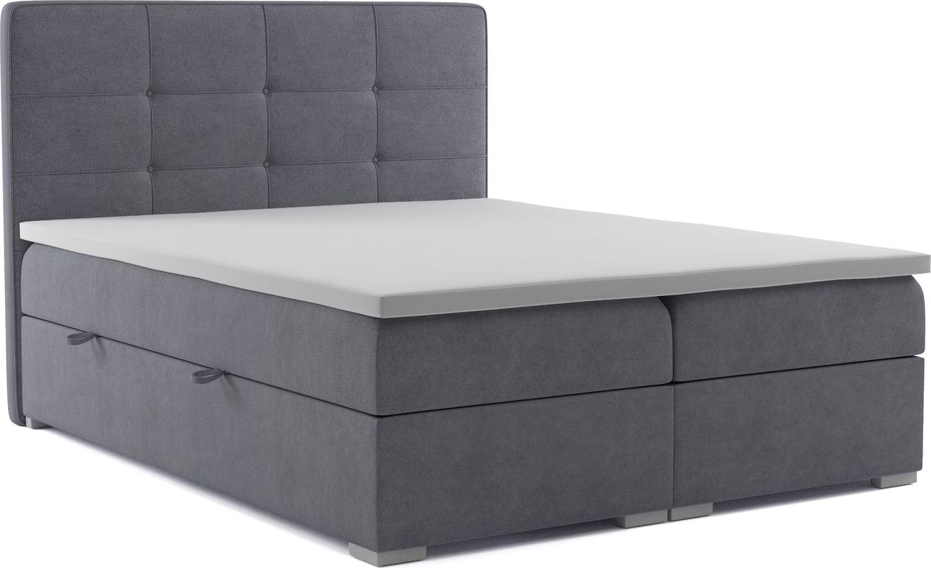 Elior Dwuosobowe łóżko boxspring Nubis 160x200 - 58 kolorów