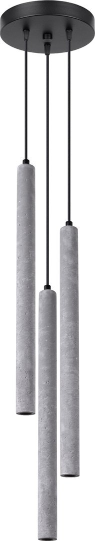 Lampa wisząca Sollux Lighting SOLLUX Lampa wisząca PASTELO 3P beton 3 x G9 SL.1273