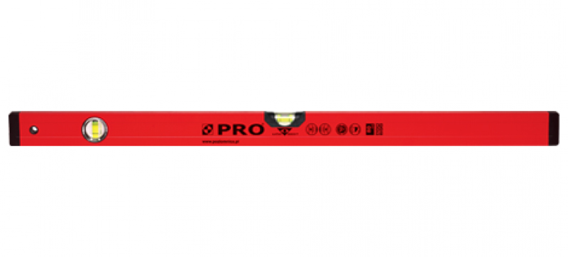 PRO Poziomica malowana ze wskaźnikami 80cm (3-01-01-A1-080)