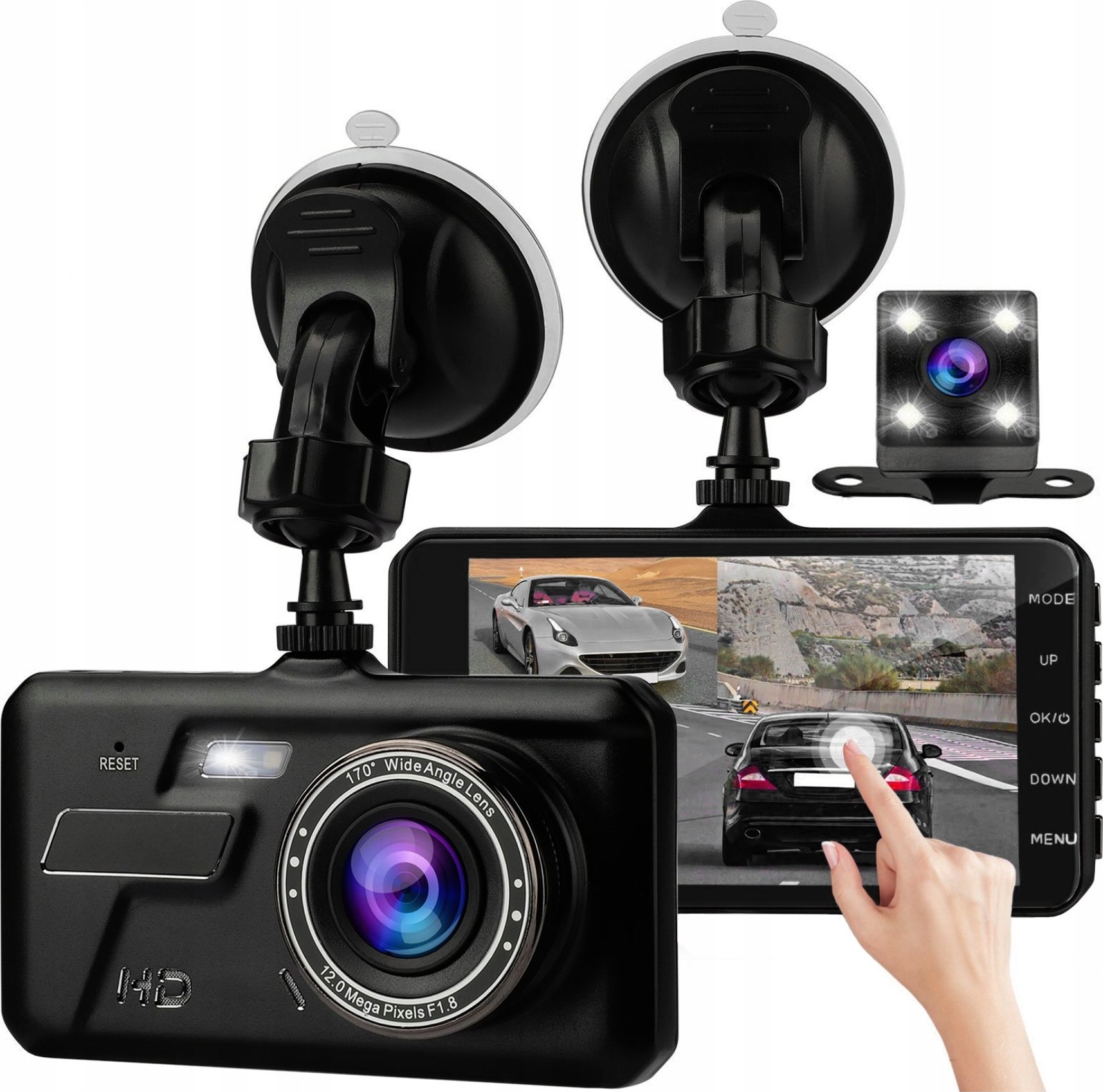 MARK1 Wideorejestrator kamera REJESTRATOR JAZDY FULL HD do auta W07