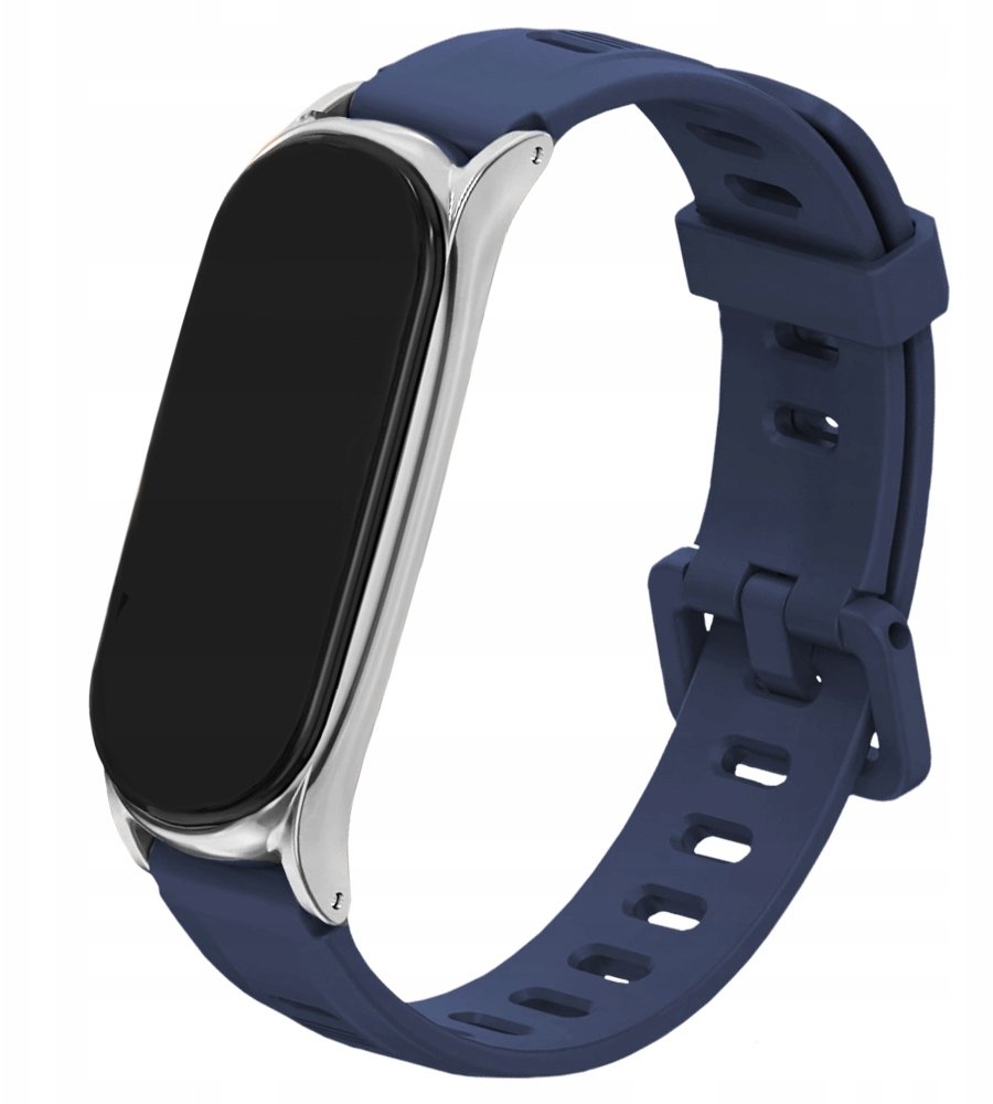 ChronSmarta Opaska pasek z ramką do smartband'a Xiaomi Mi Band 7 (Granatowy)
