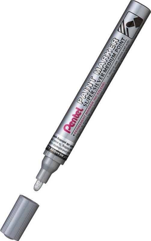 Pentel Marker olejowy Pentel MMP10 srebrny, SREBRNY