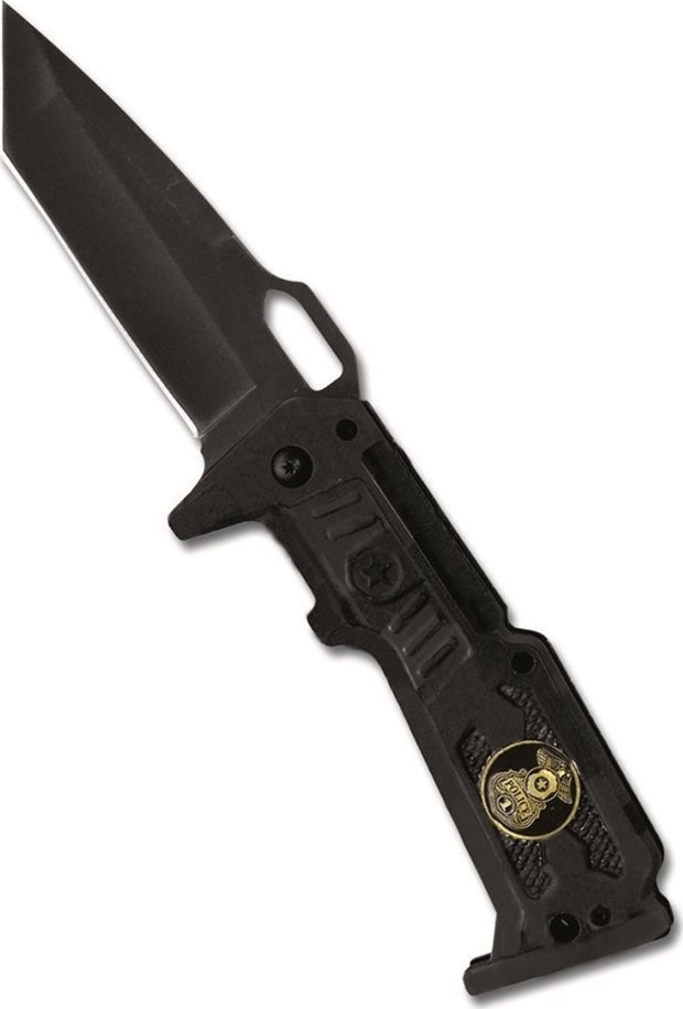 Mil-Tec MIL-TEC Nóż POLICE One Hand SKŁADANY TANTO Policja