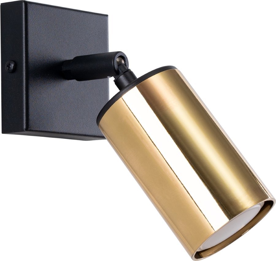 Kinkiet Sollux Lighting SOLLUX Kinkiet WINX czarny/złoty 1 x GU10 SL.1382