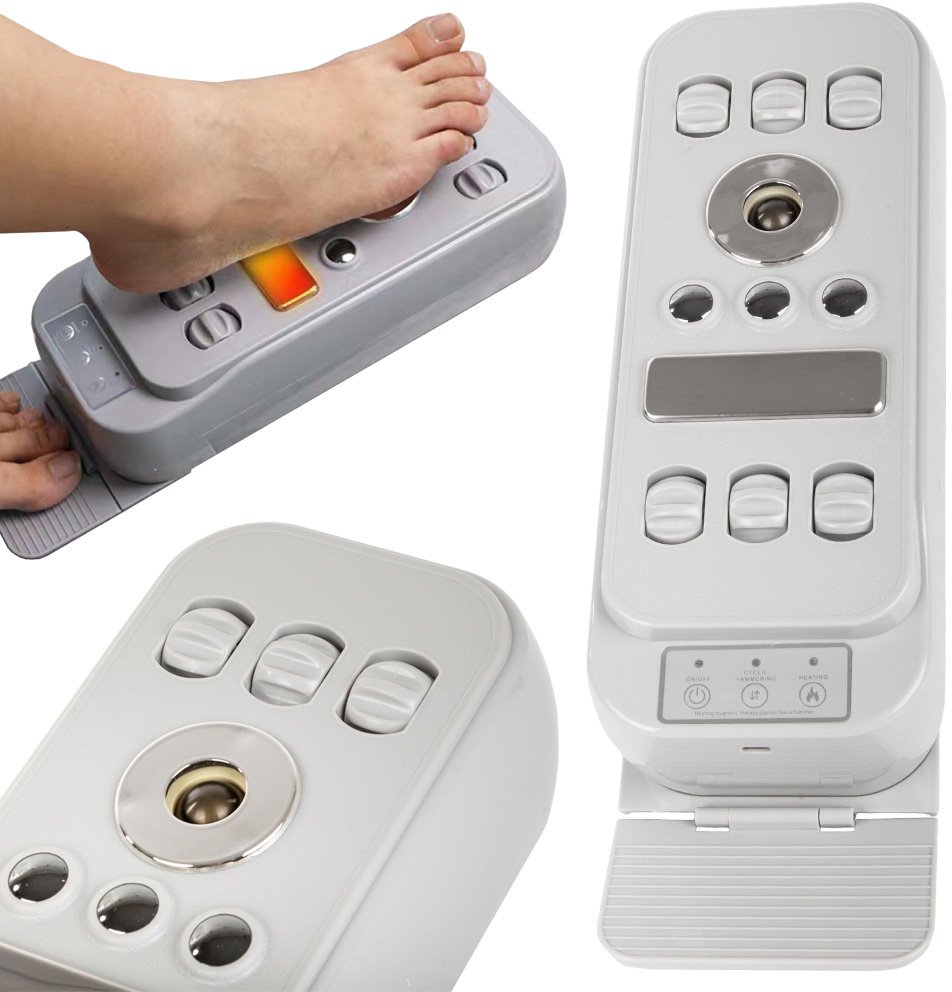 Masażer do stóp elektryczny masujący podgrzewający młotkujący wibracyjny