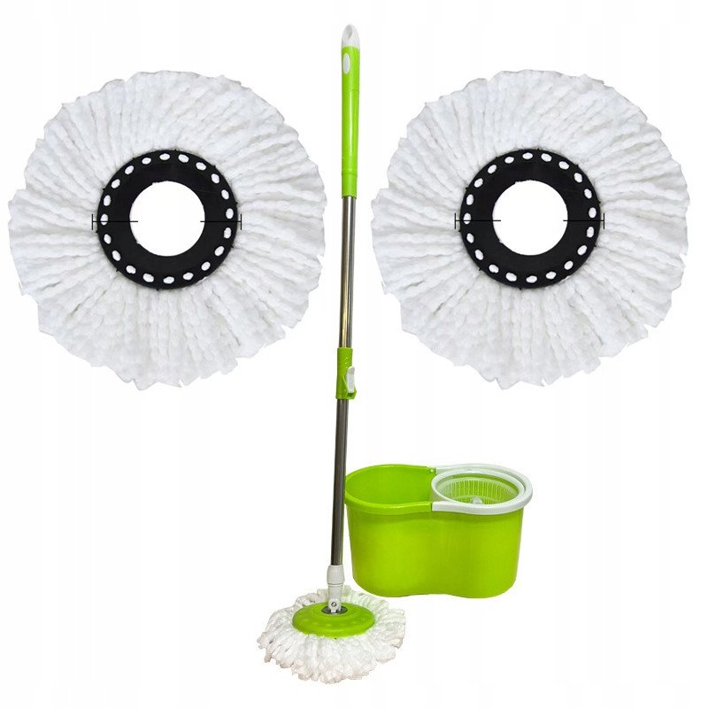 MAGICZNY MOP Obrotowy + 2 WKŁADY WIADRO WYCISKACZ