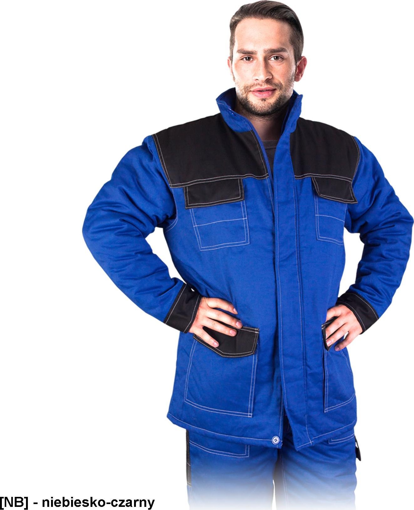 R.E.I.S. MMWJL - kurtka ocieplana - niebiesko-czarny 2XL