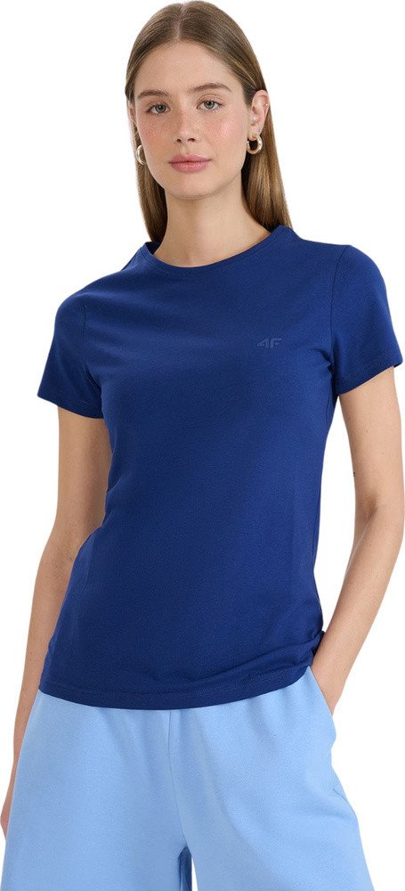Koszulka damska 4F F2255 granatowa 4FWMM00TTSHF2255 031S S