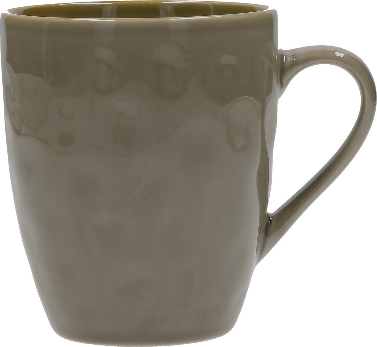 NPC Polska Rose&Tulipani Zestaw 4 kubków śniadaniowych z uchwytem z kamionki 430 ml szaro-brązowy