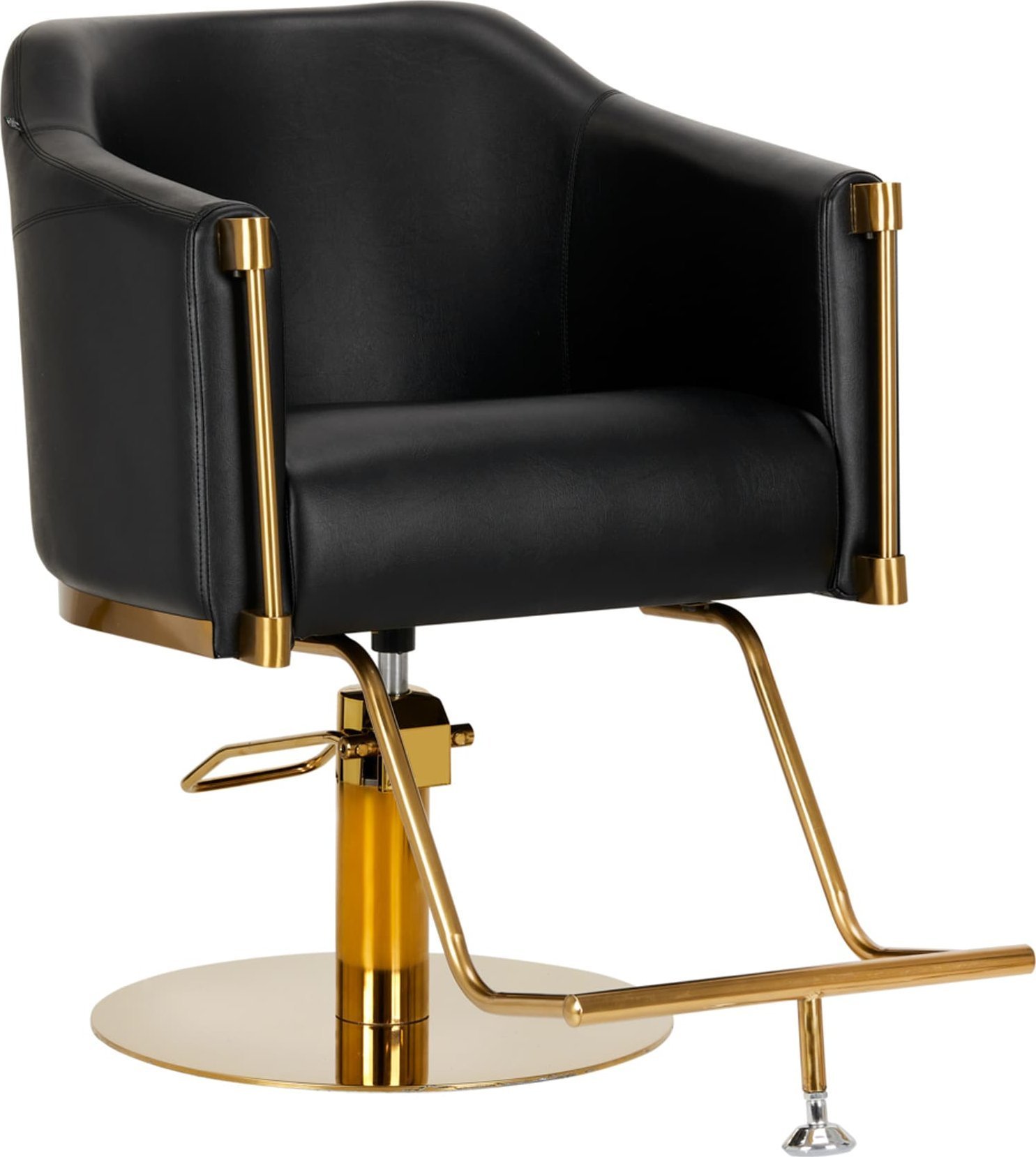 Activeshop Gabbiano Fotel fryzjerski Burgos złoto czarny