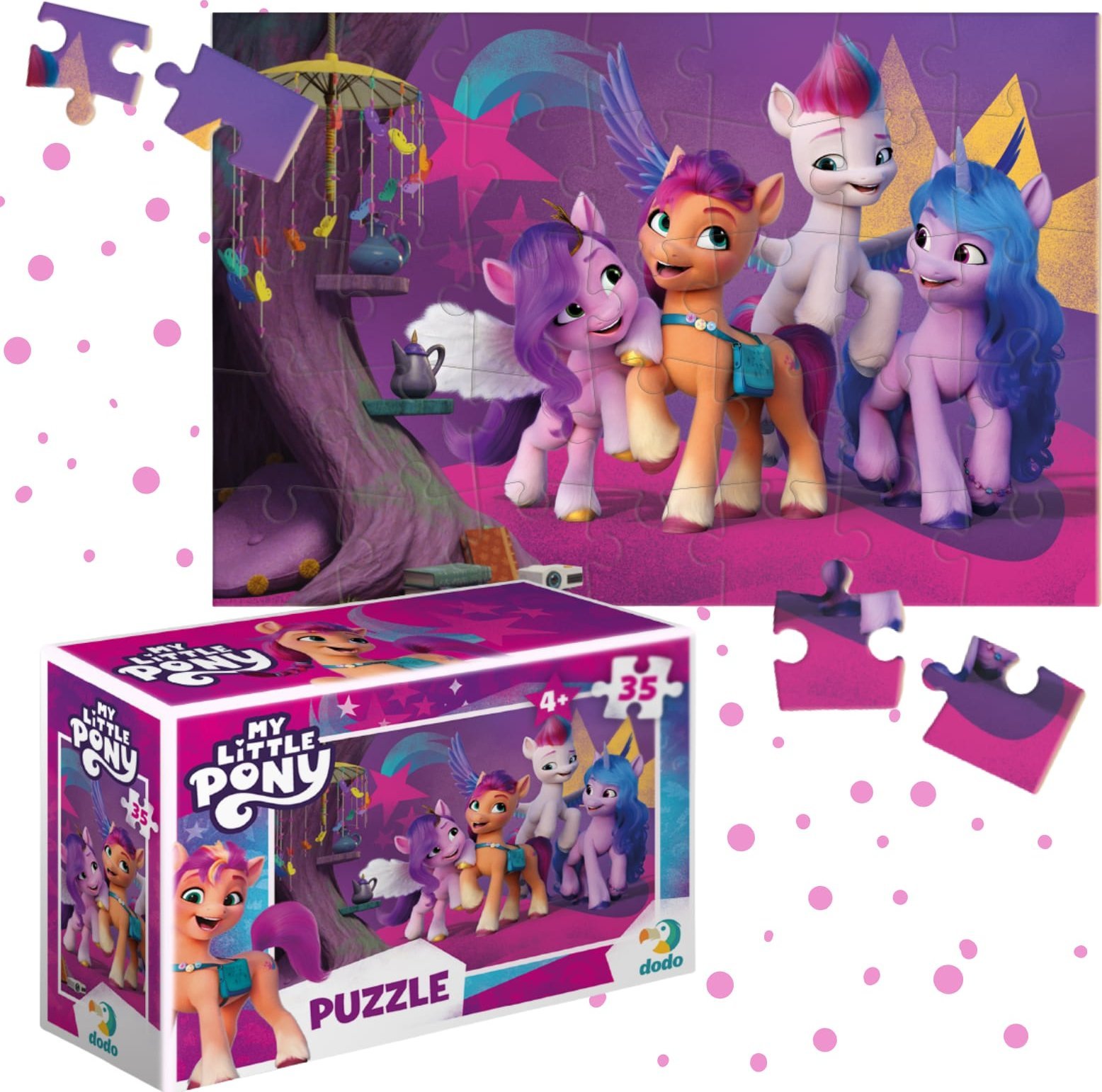 PUZZLE MINI MY LITTLE PONY UKŁADANKA 35 ELEMENTÓW DLA NAJMŁODSZYCH DZIECI
