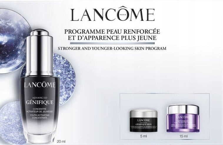 Set Lancome: Advanced Genifique, Anti-Aging, Serum, For Face, 20 ml + Advanced Genifique, Hydration, Eye Cream, 5 ml + Rénergie HPN 300-Peptide, Anti-