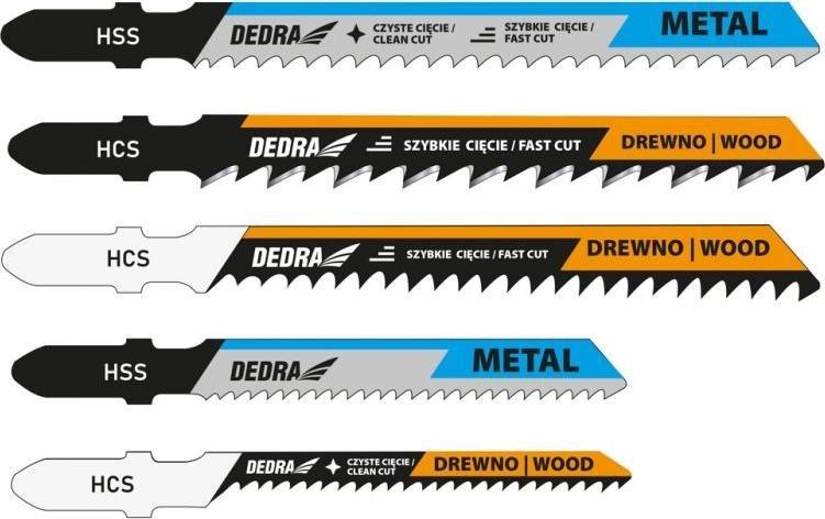 Dedra Brzeszczoty do wyrzynarki Dedra 08T001 5 szt.