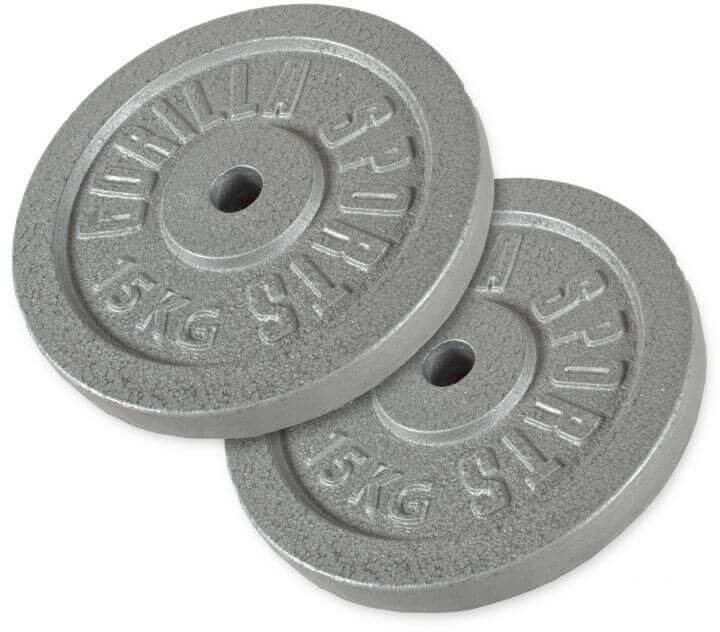 Zestaw 2x15 kg obciążenia żeliwne 30 mm