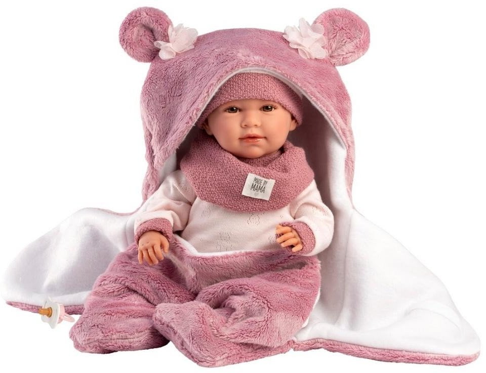 Llorens 74130 Lalka bobas płacząca Mimi 42 cm z kocyko-przewijakiem