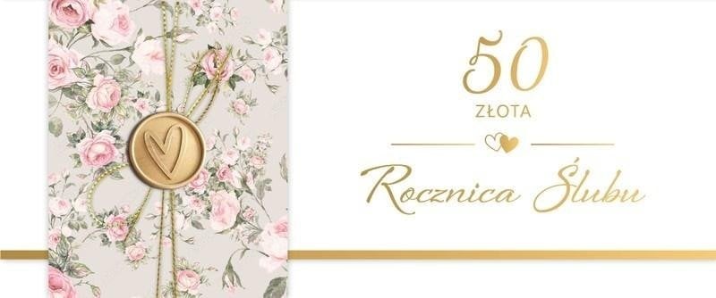 Karnet Rocznica Ślubu 50