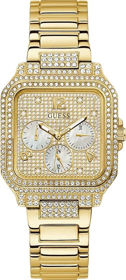 Zegarek Guess Zegarek damski Guess GW0472L2 CYRKONIE złoty