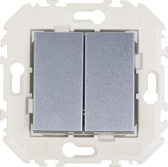 Efapel EFAPEL QUADRO45 ŁĄCZNIK PODWÓJNY ZWIERNY ALUMINIUM 45156 KWAL