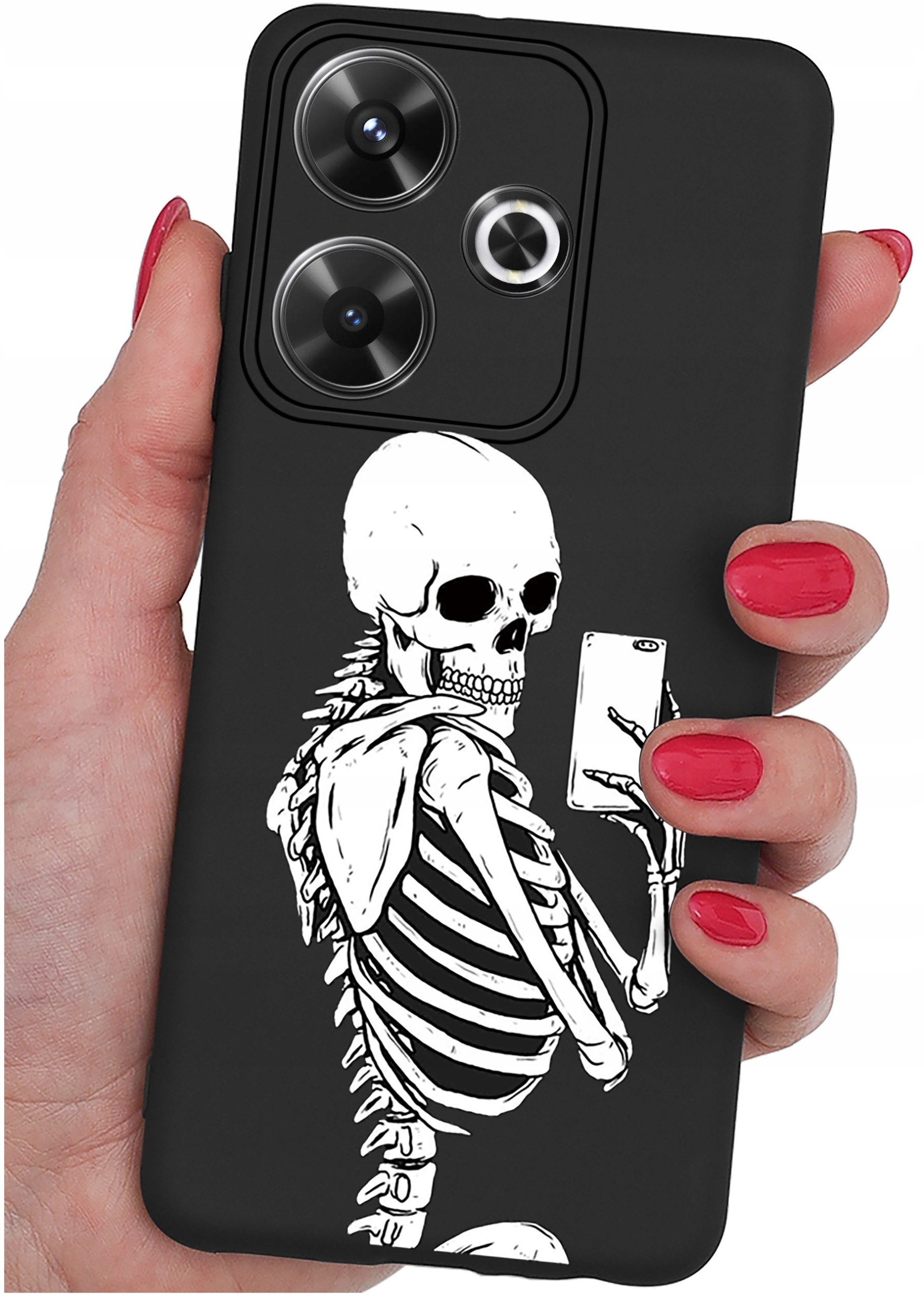 Etui do Xiaomi Redmi 13 4G WZORY |SILIKONOWE MATT CASE + SZKŁO 9H